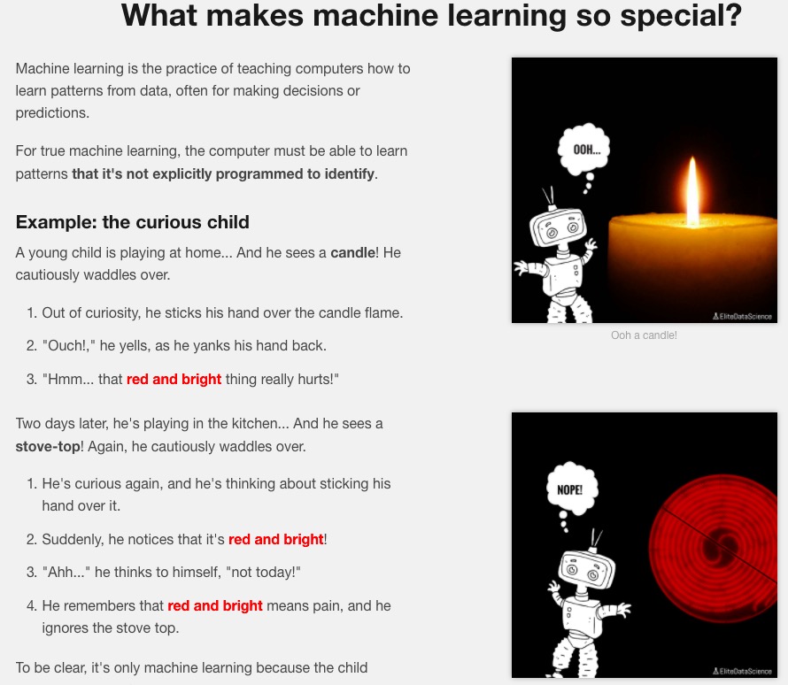 best and simple machine learning explaination